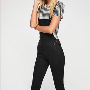 Free people black overalls